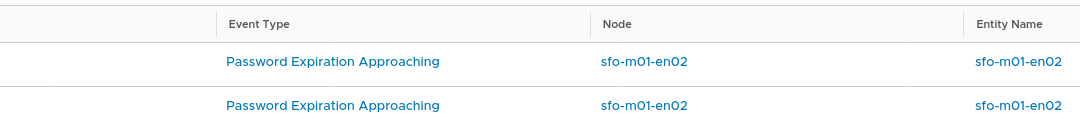 NSX-T password expiration alarms in the Home Lab