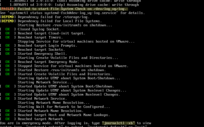 VCSA does not boot due to file system errors