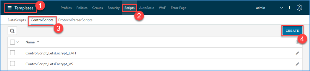 Create a ControlScript for Let's Encrypt on the NSX Advanced Load Balancer