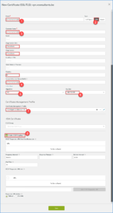 Initiate a Let's Encrypt certificate request - the details of the request