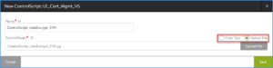 Upload a ControlScript to NSX ALB