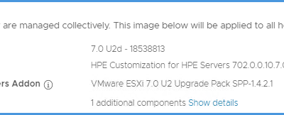 vLCM fails to upgrade a firmware component