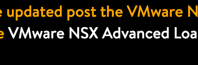 QUICK UPDATE: NSX ALB documentation